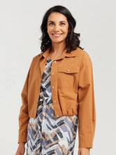 Load image into Gallery viewer, Cotton Crop Drawstring Jacket
