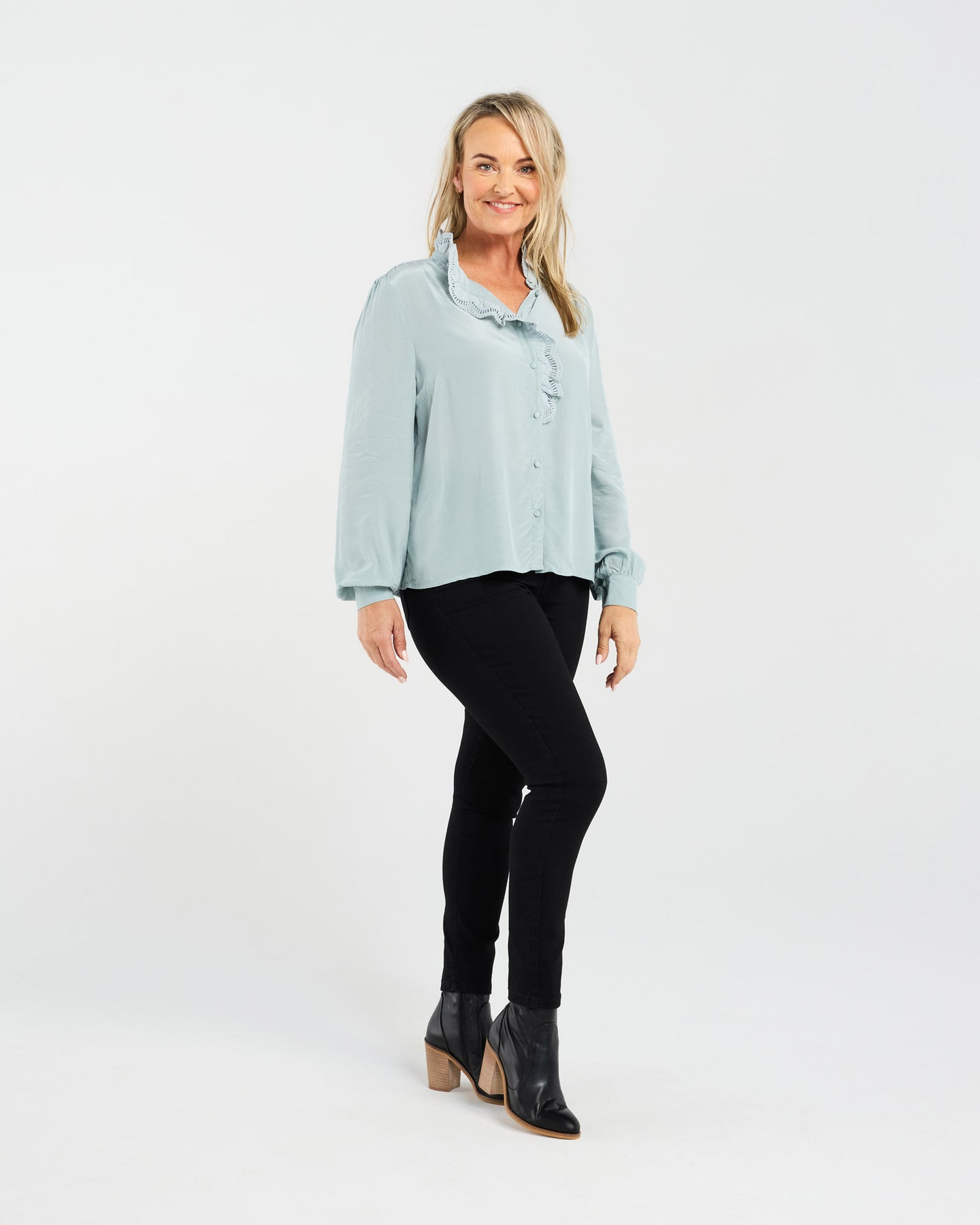 Amelia Lace Trim Shirt