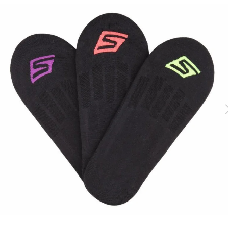 3pk Microfibre Liner Socks