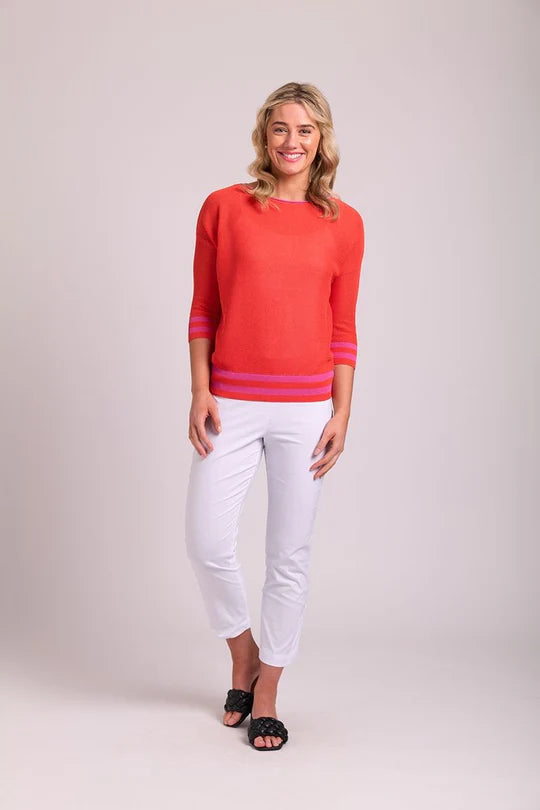 Contrast Rib Jumper