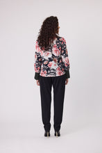 Load image into Gallery viewer, Kelsy Lace Cuff Print Blouse
